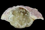 Fluorescent Calcite Geode In Sandstone - Morocco #89692-1